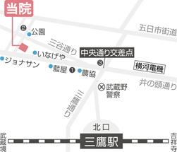 河原クリニックの地図